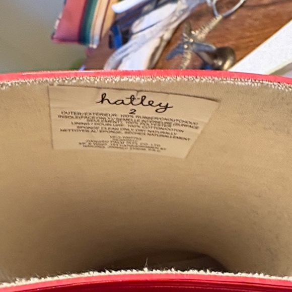 Hatley Red and White Polka Dot Classic Rain Boots Size 2 - Picture 4 of 9